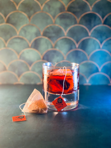 Negroni with Hail M Peach-Strawberry Infusion
