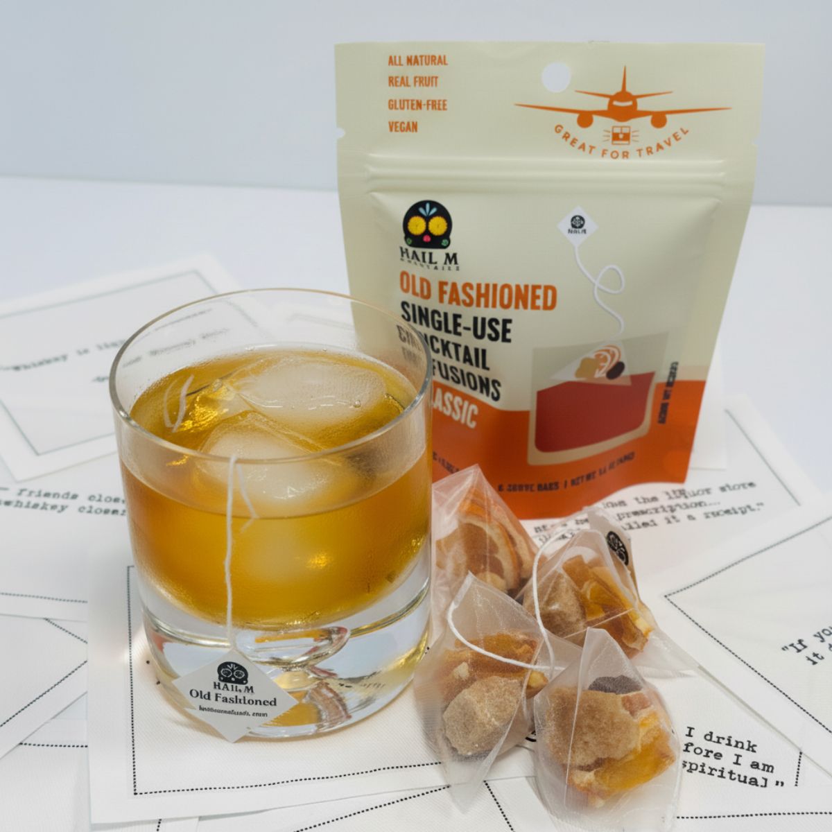Happy Hour Gift Set – Old Fashioned Classic Kit + Quote Napkins