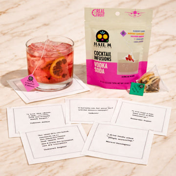 Happy Hour Gift Set – Vodka Soda Kit + Quote Napkins