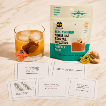 Happy Hour Gift Set – Old Fashioned Sampler Kit + Quote Napkins
