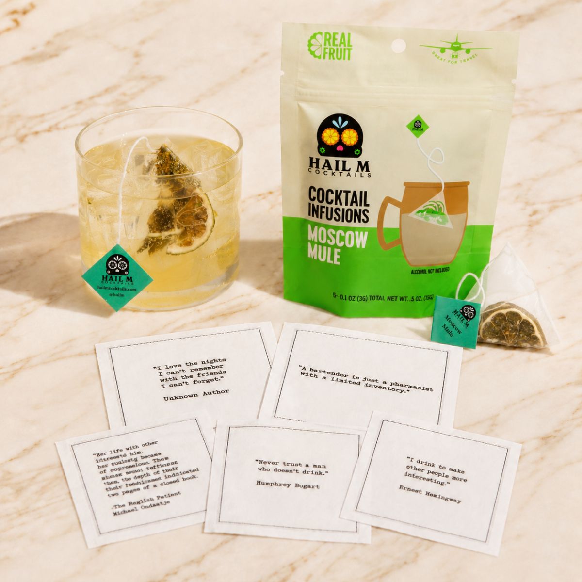 Happy Hour Gift Set – Moscow Mule Kit + Quote Napkins