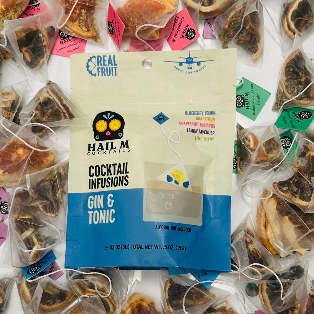 Gin & Tonic Infusion Kit – Sugar Free Travel Cocktail Tea Bags