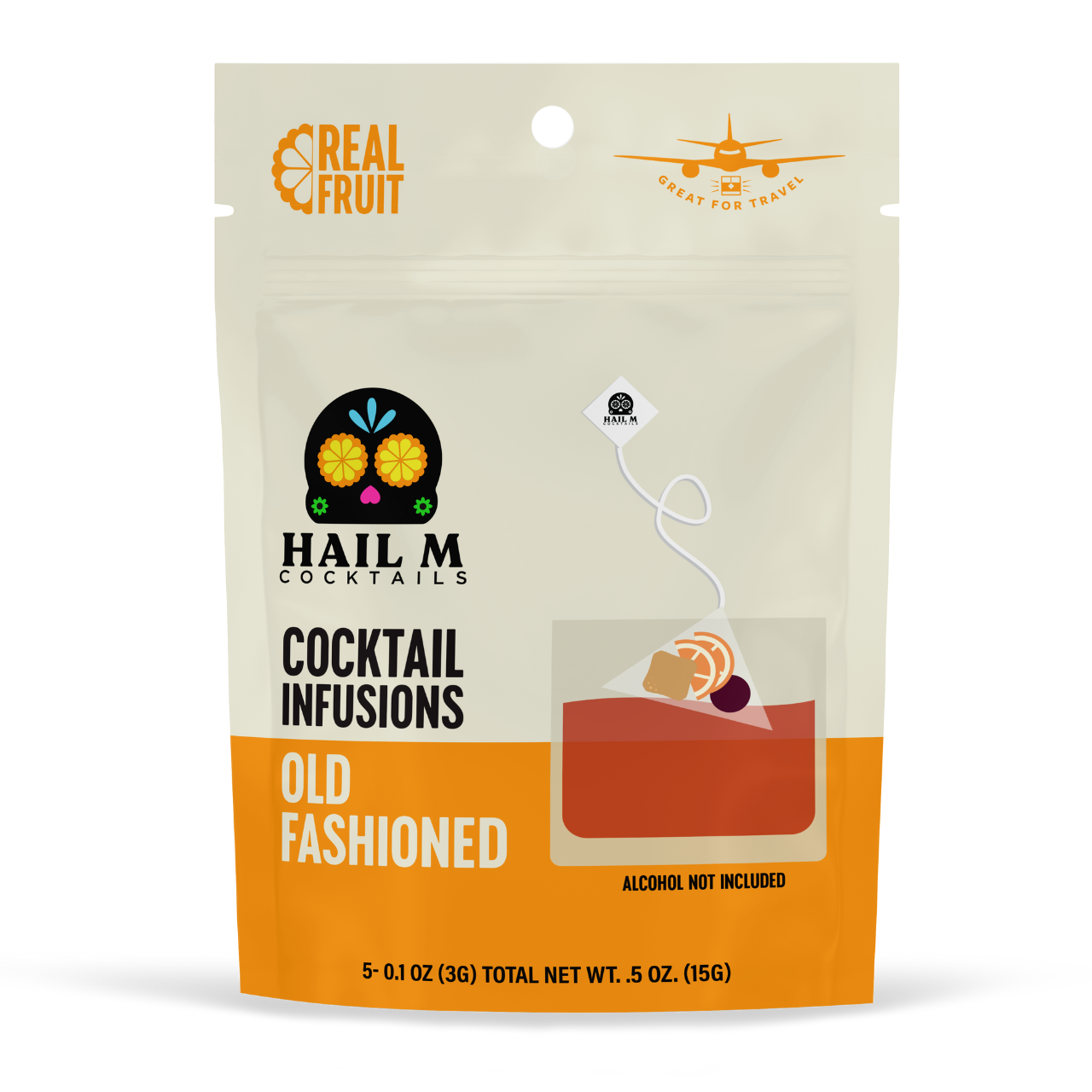 Old Fashioned Infusion Kit – Classic Travel Cocktail Tea Bags