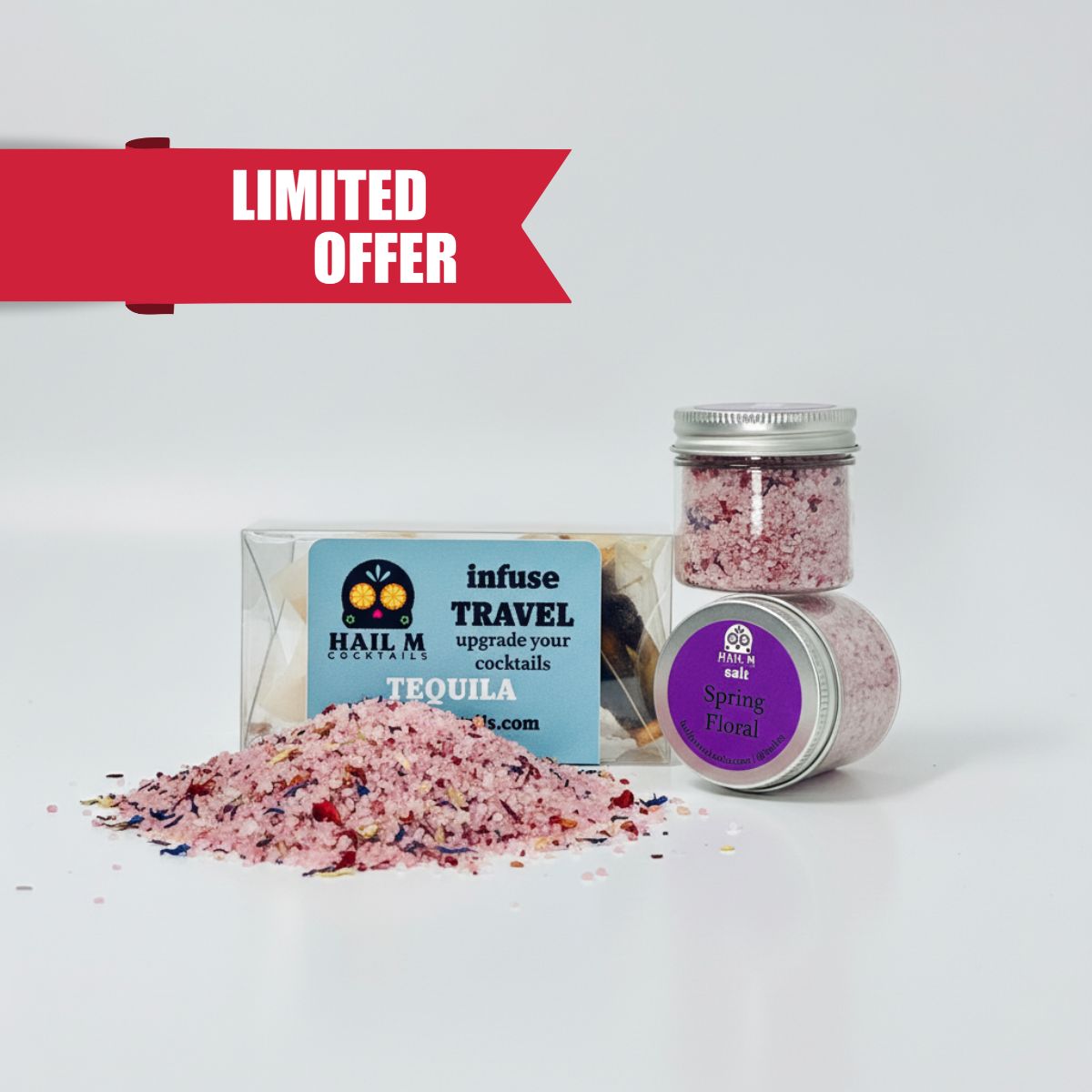 Tequila Remix + Spring Flowers Rimming Salt Bundle