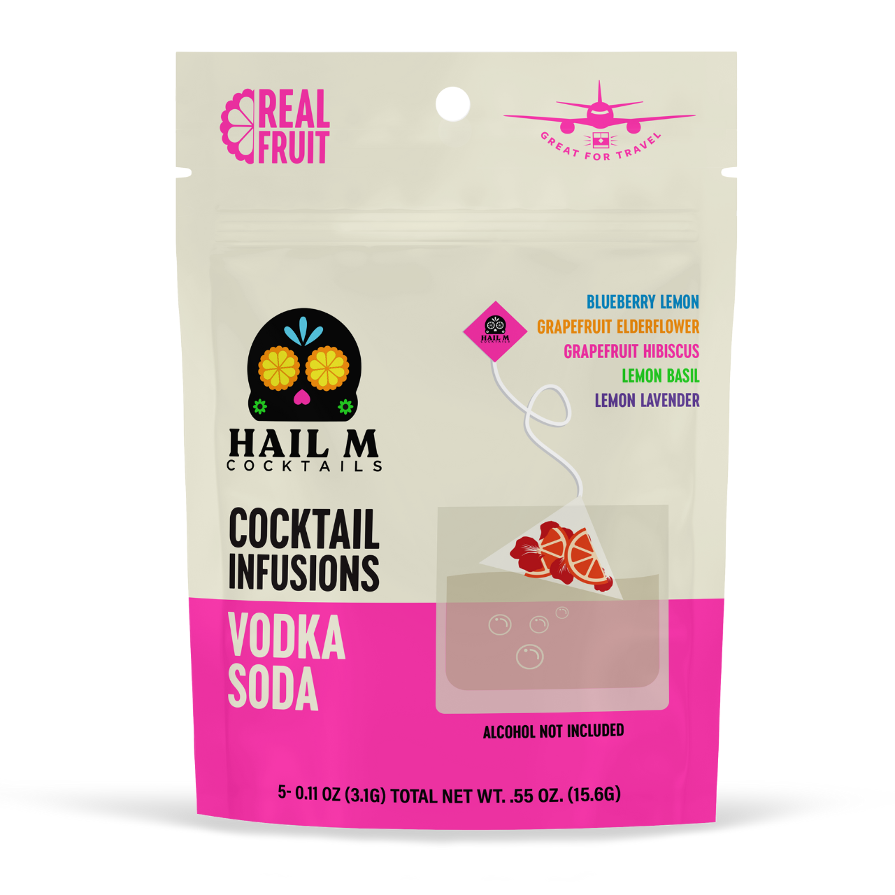 Vodka Soda Infusion Kit – Sugar Free Travel Cocktail Tea Bags