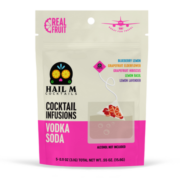 Vodka Soda Infusion Kit – Sugar Free Travel Cocktail Tea Bags