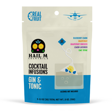 Gin & Tonic Infusion Kit – Sugar Free Travel Cocktail Tea Bags