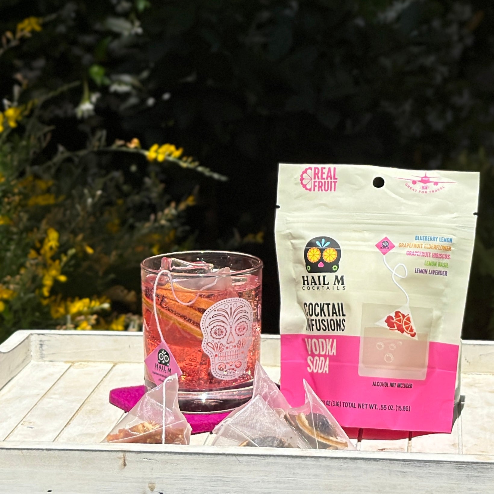 Vodka Soda | Cocktail Infusion | Travel Kit | Real Fruit
