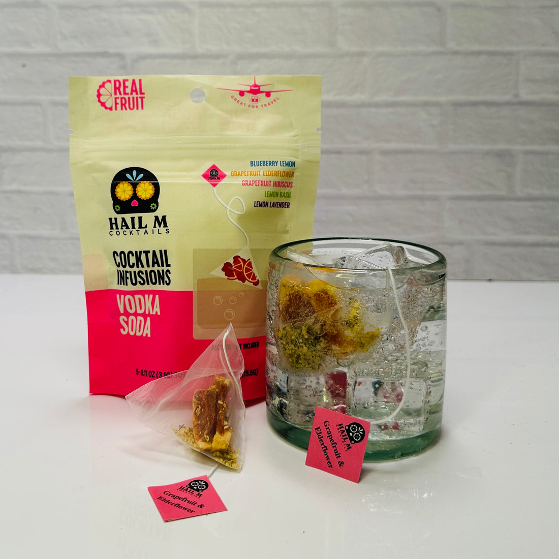 Vodka Soda Infusion Kit – Sugar Free Travel Cocktail Tea Bags