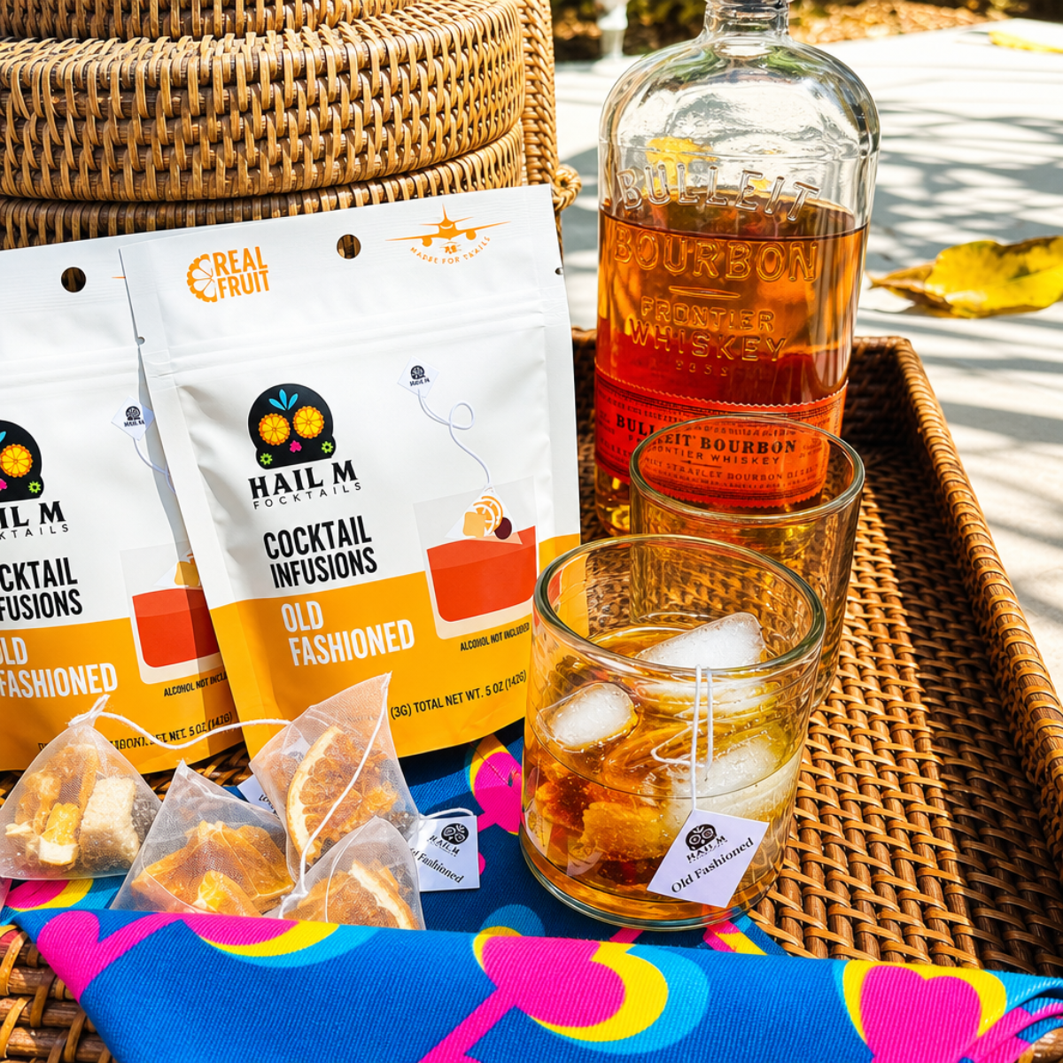 Old Fashioned + Old Fashioned Flavor Sampler Infusion Poolside Cocktail Kit - 2 Pack