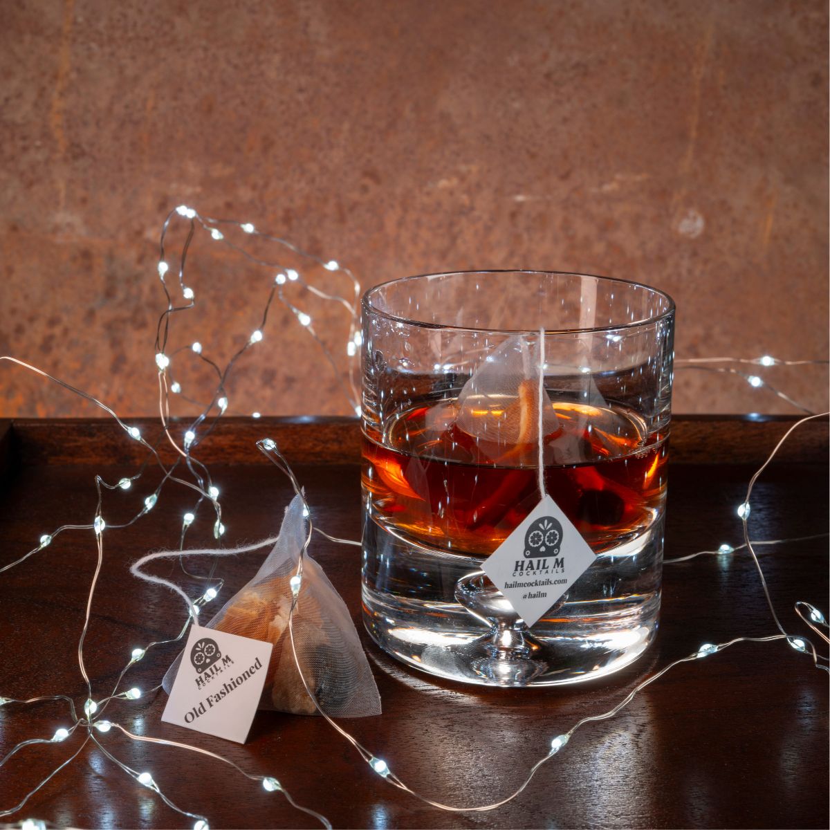 Old Fashioned Infusion Kit – Travel Cocktail Tea Bags - 2 Pack Classic