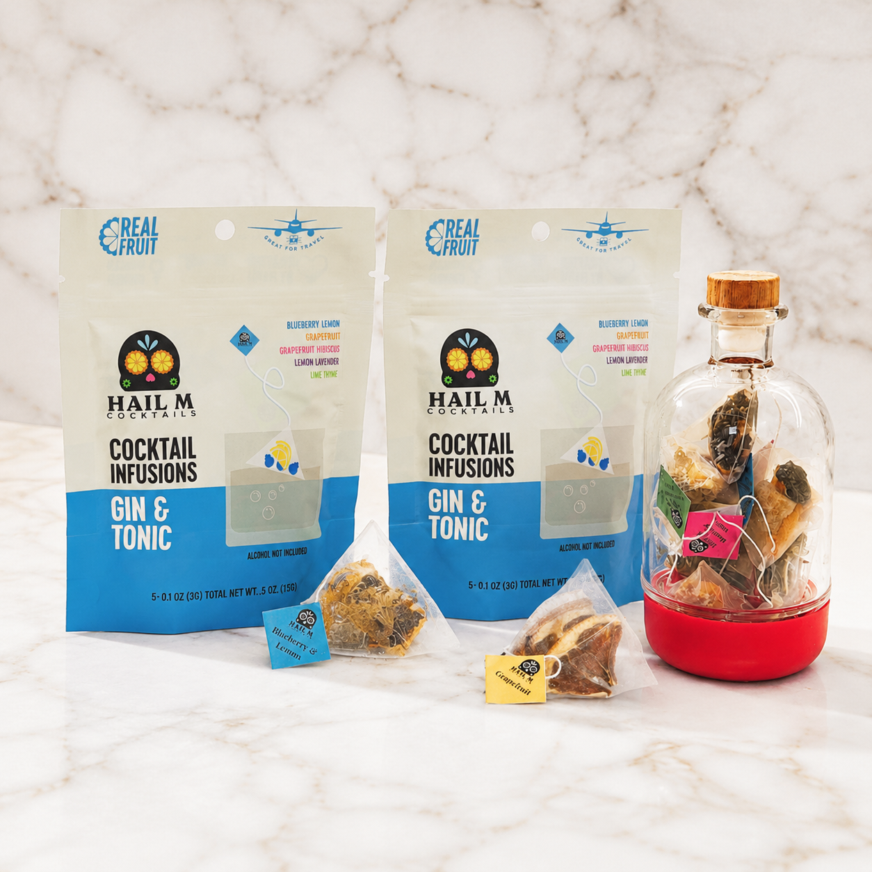 Gin Infusion Kit – Craft Bottle Bundle (10 Cocktails)