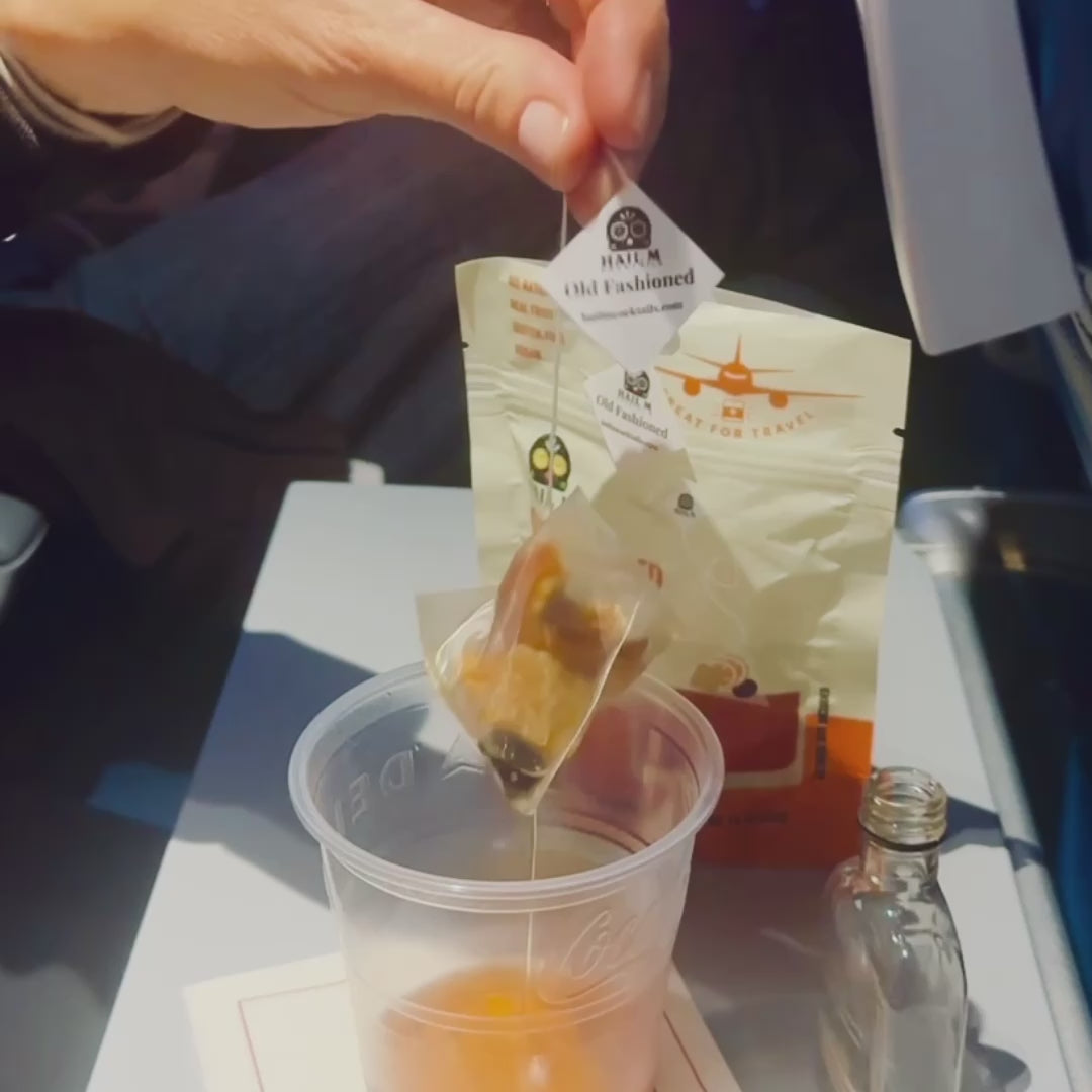 Old Fashioned Infusion Kit – Classic Travel Cocktail Tea Bags